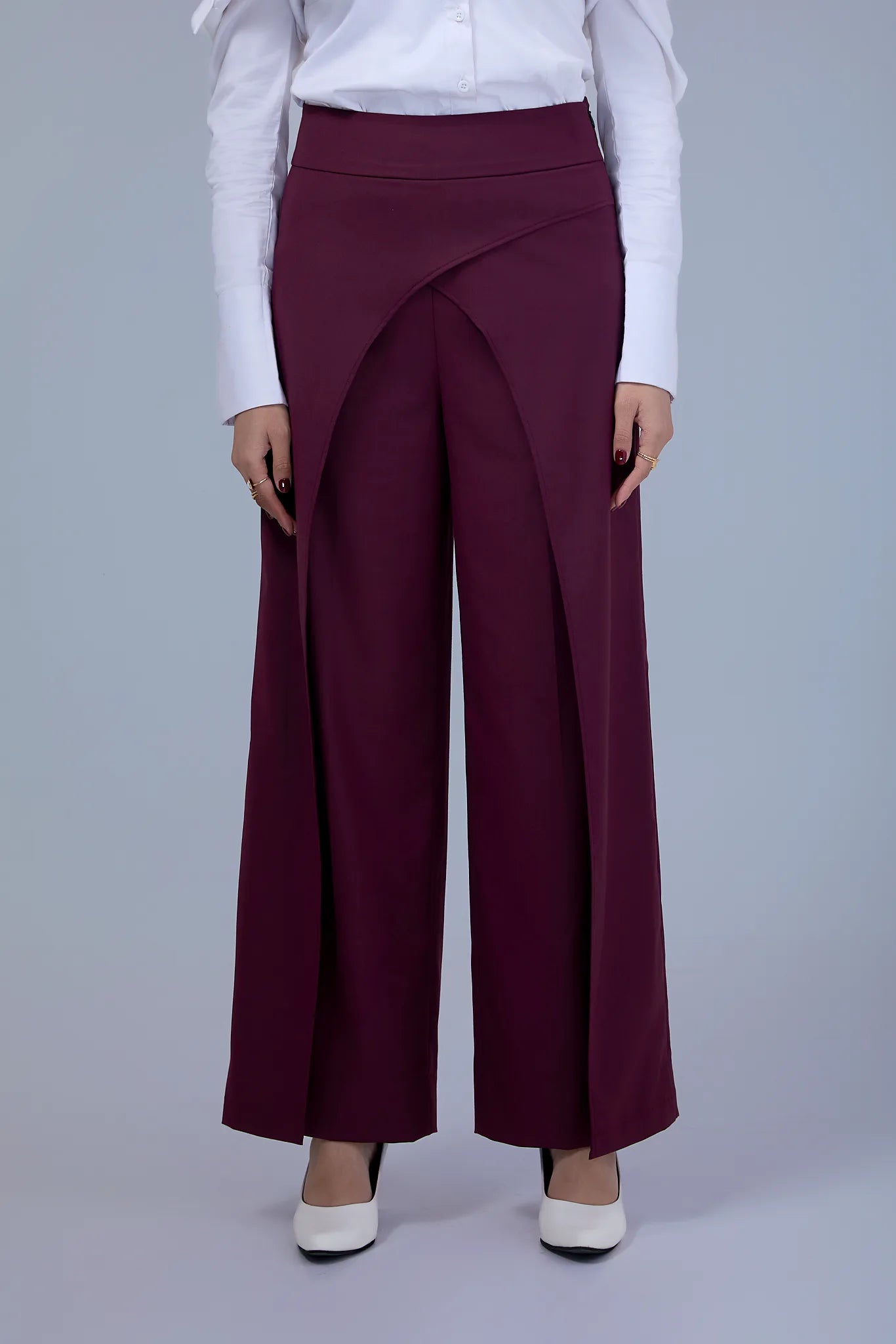 Morayne-high-waisted, wide-leg pants