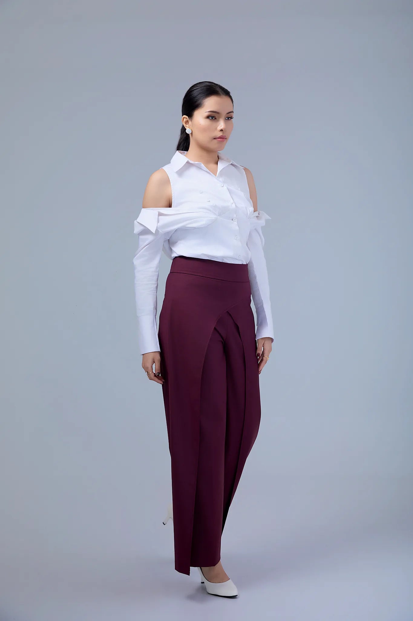 Morayne-high-waisted, wide-leg pants