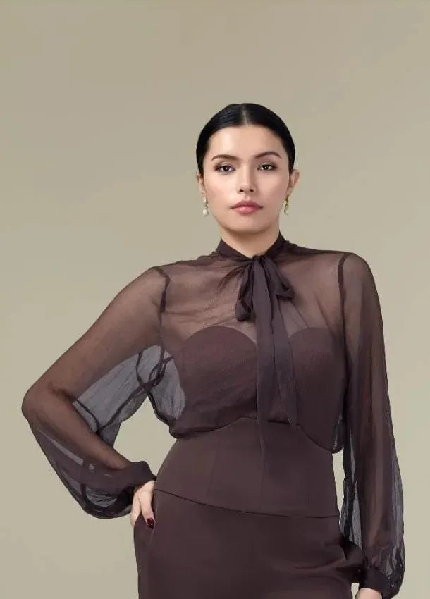 Éliston- sheer blouse