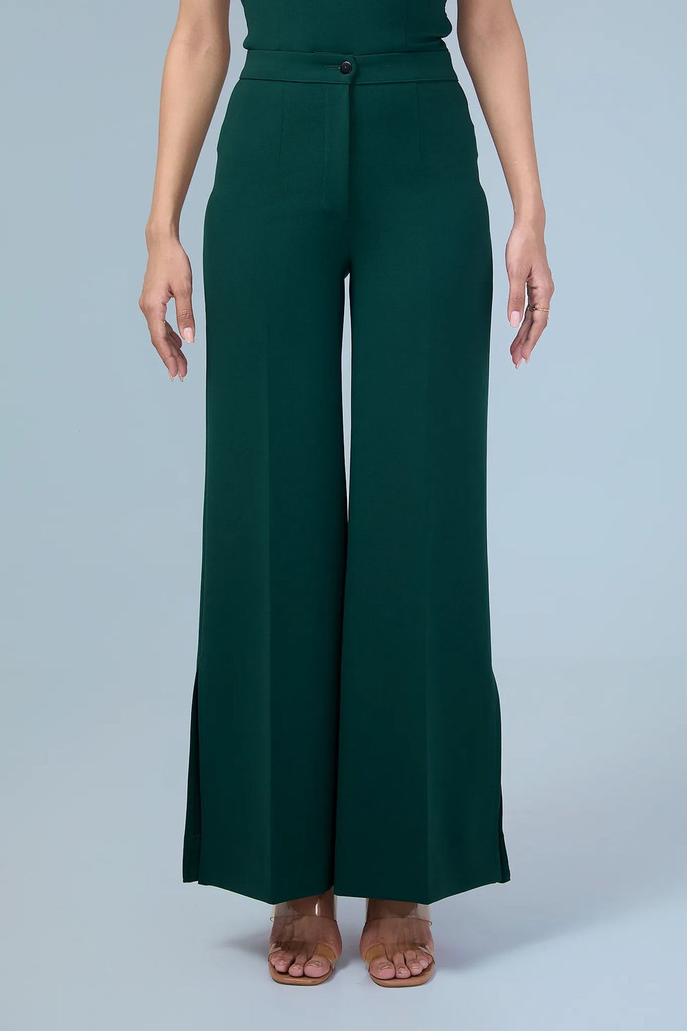 Noir Élan-High waisted pants