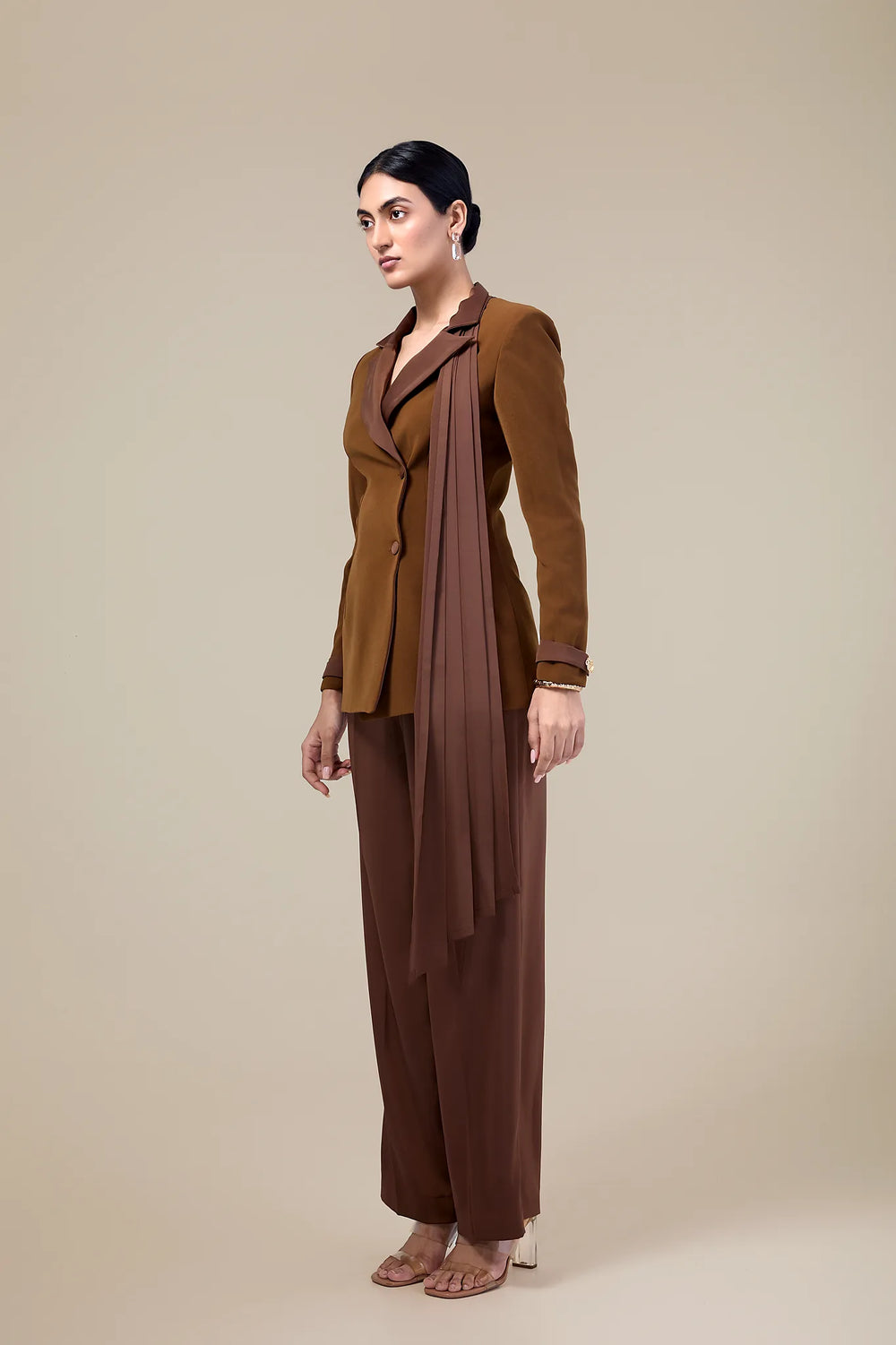 Échelon-blazer with Drape