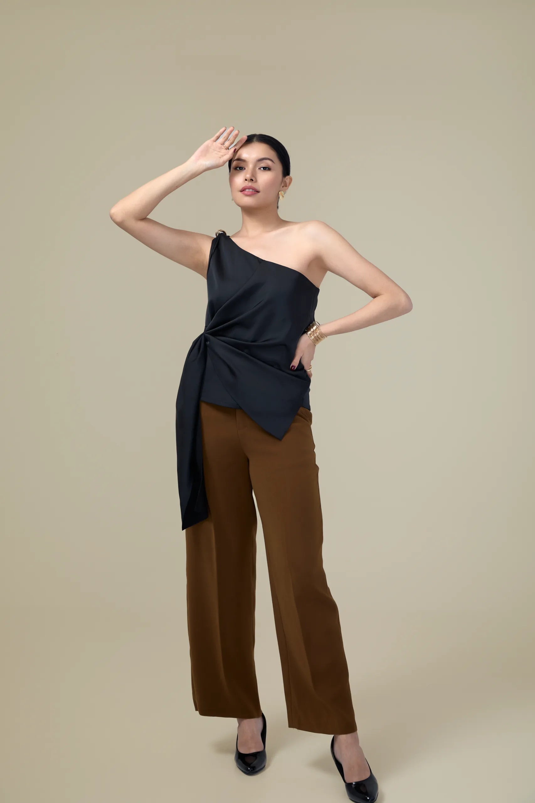 Tempesté- asymmetric one-shoulder top