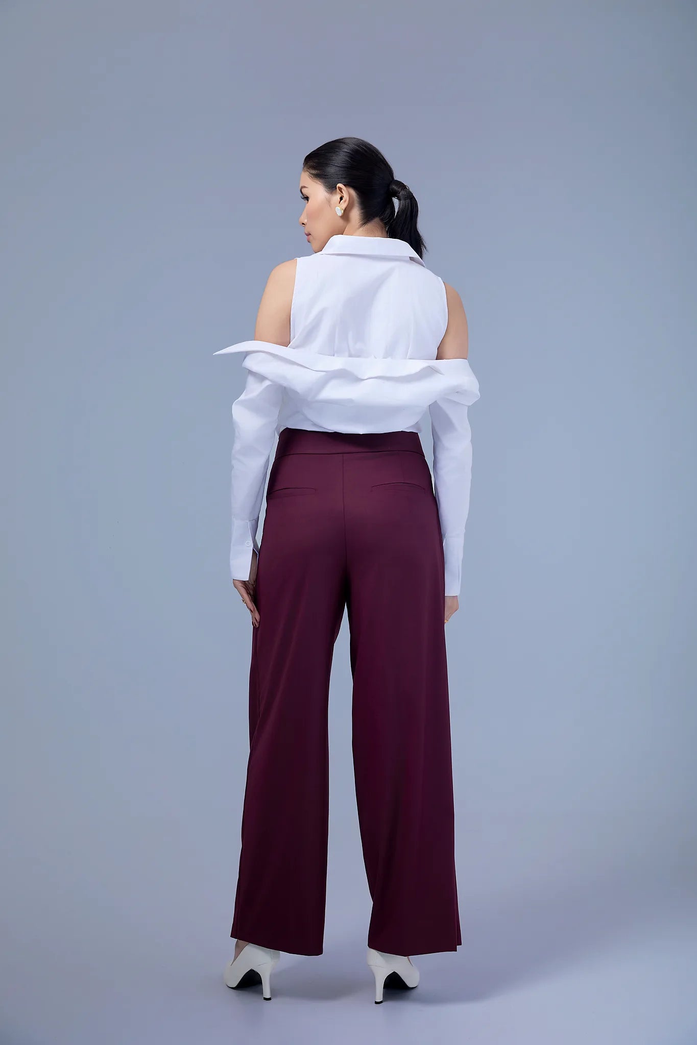 Morayne-cold-shoulder shirt