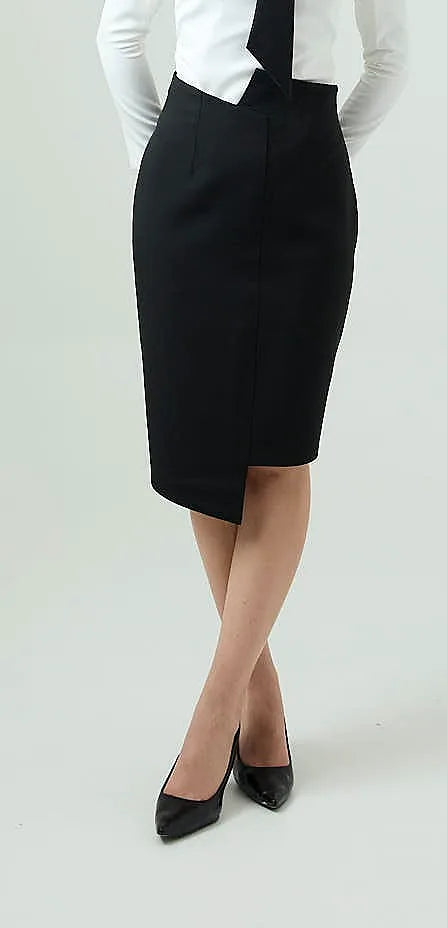 Noirvellé-asymmetric  pencil skirt