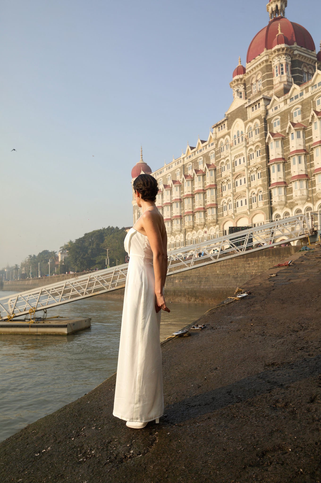 Présence- Draped Halter Dress